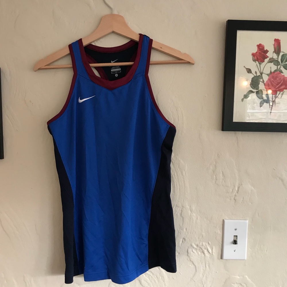 Nike tank top - blue & maroon